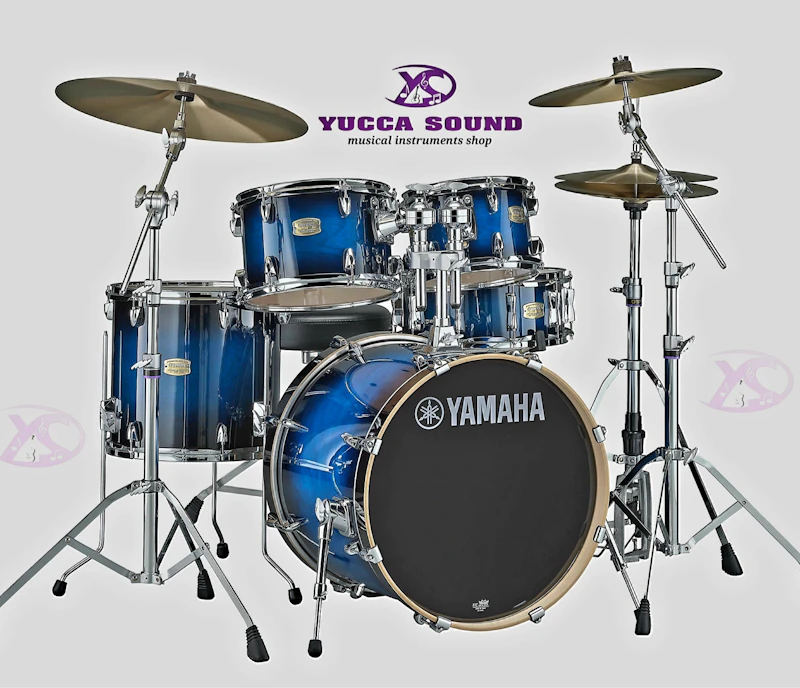 Yamaha Stage Custom Birch 5-Piece Shell Pack With 22" Bass Drum Deep Blue Sunburst