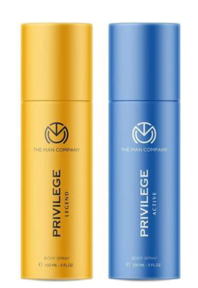THE MAN COMPANY Men Set of 2 Privilege Body Sprays 