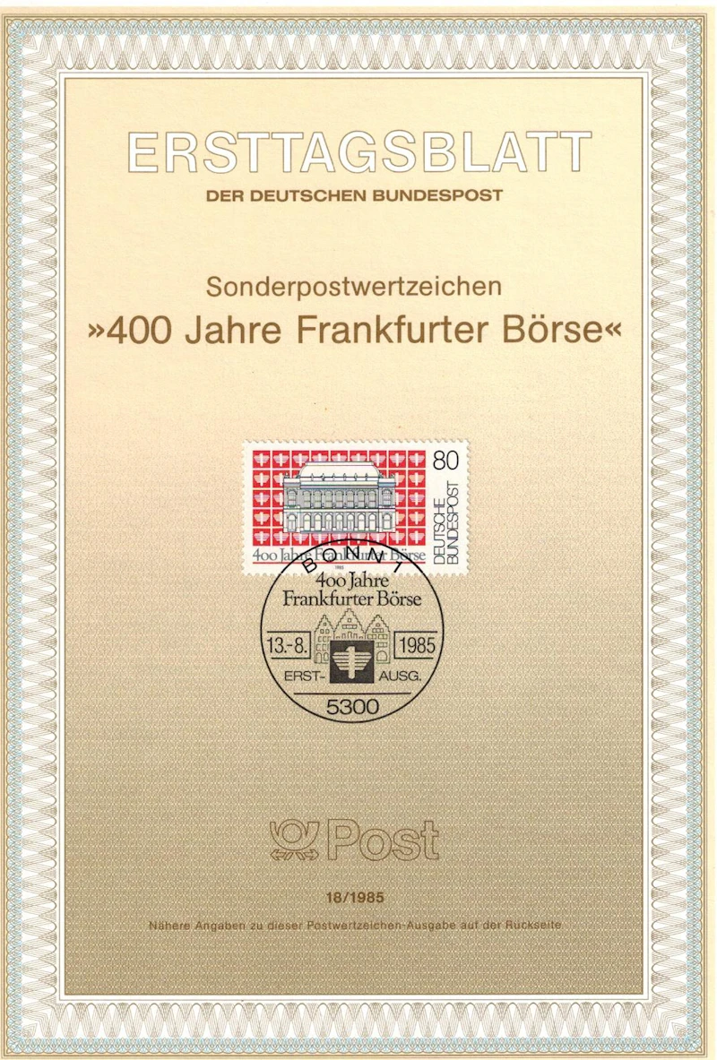 ETB Bund 400 Jahre Frankfurter Börse 18/1985
