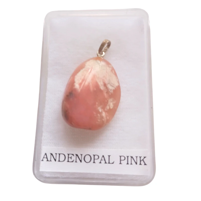 Edelsteinanhänger Andenopal pink Einzelstück