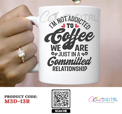 Coffee Quotes - In A Coffee Relationship Mug Wrap