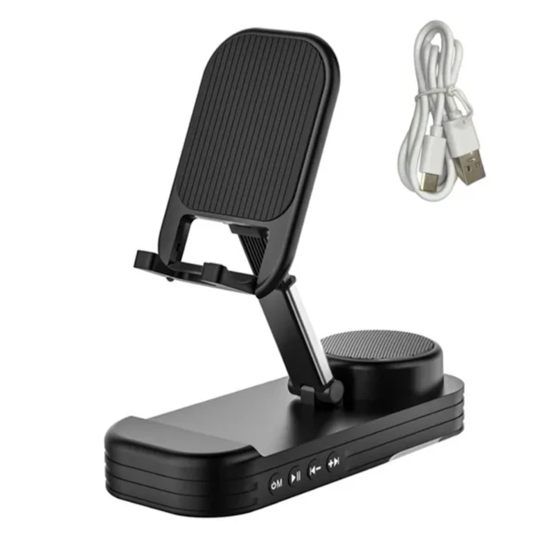 Mobile Phone Holder with Bluetooth Speaker