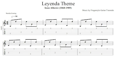 Leyenda Theme - Isaac Albeniz (1860-1909) | TABS & Sheet Music
