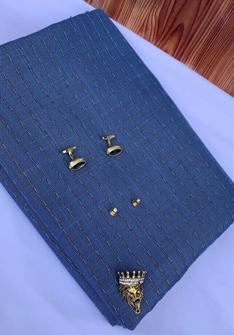 Blue black lines Senator