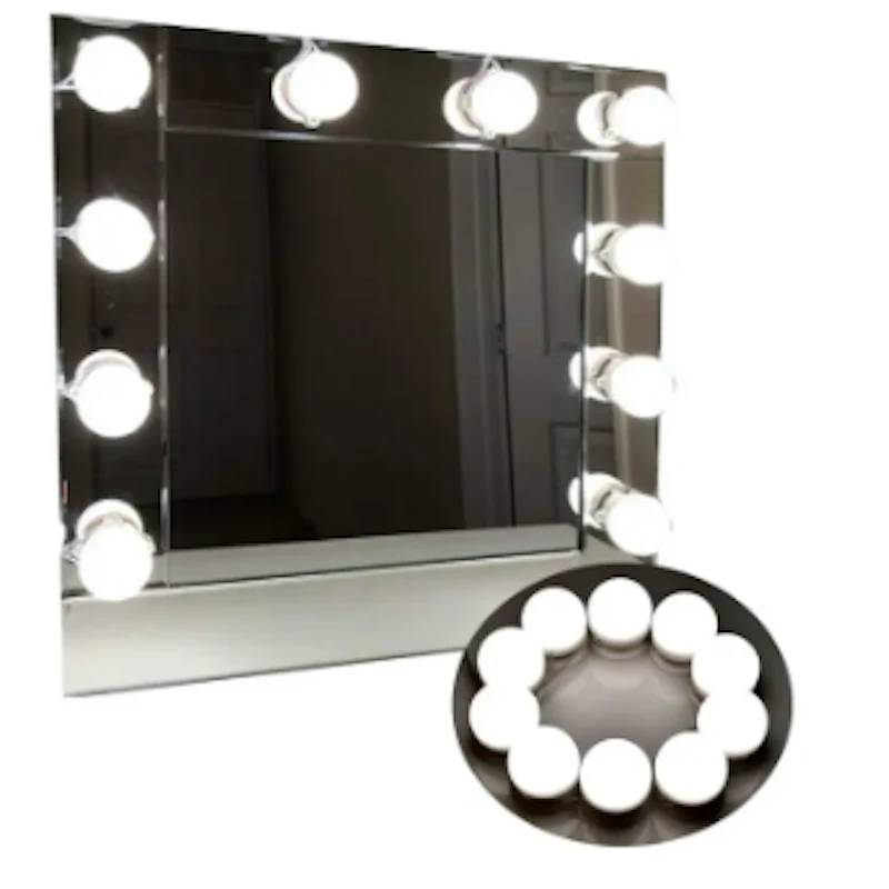 LED Vanity Mirror Lights | 3 Light Mode Led Bulbs for makeup Mirror Stand | 10 Bulbs