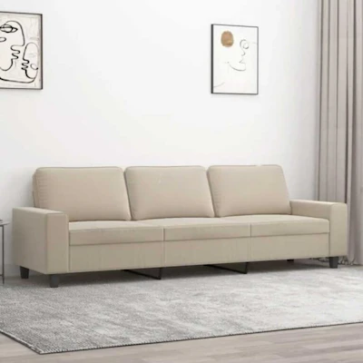 Stylish 3-Seater Sofa Set in Cream Color