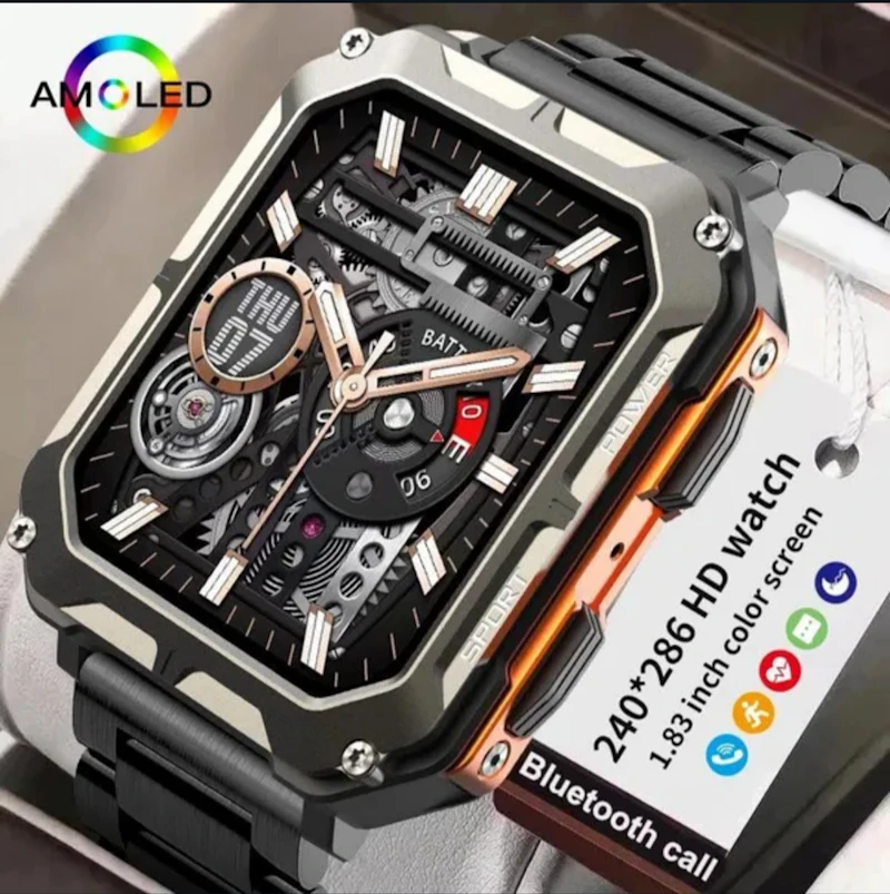 Bluetooth Calling AMOLED Screen Bluetooth Smart Watch