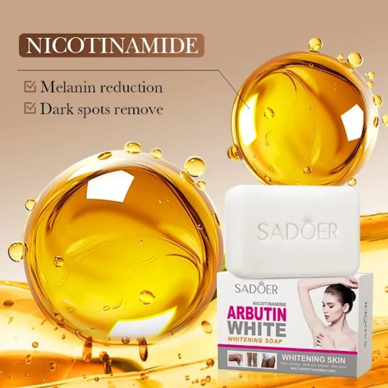 Sadoer® Niacinamide Arbutin White Whitening  Soap ★★★★  (51,236)