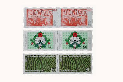 Robbert´s Briefmarken Deutschland div. Marken aus 1987 und 1988 in 2er Streifen, postfrisch