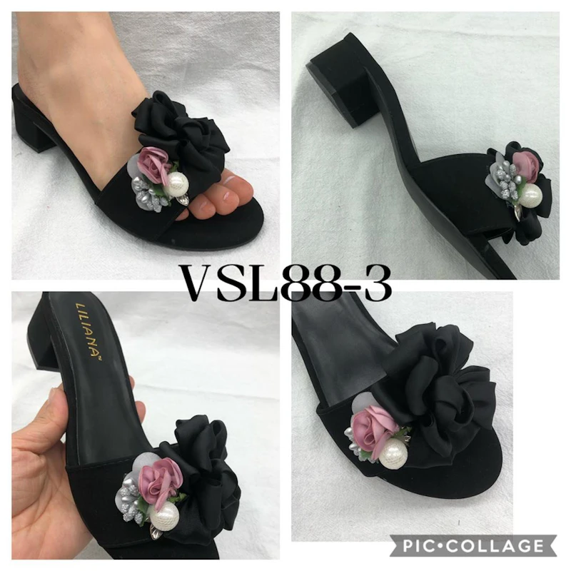 Bold flower cup black shoe- Size: 37-43