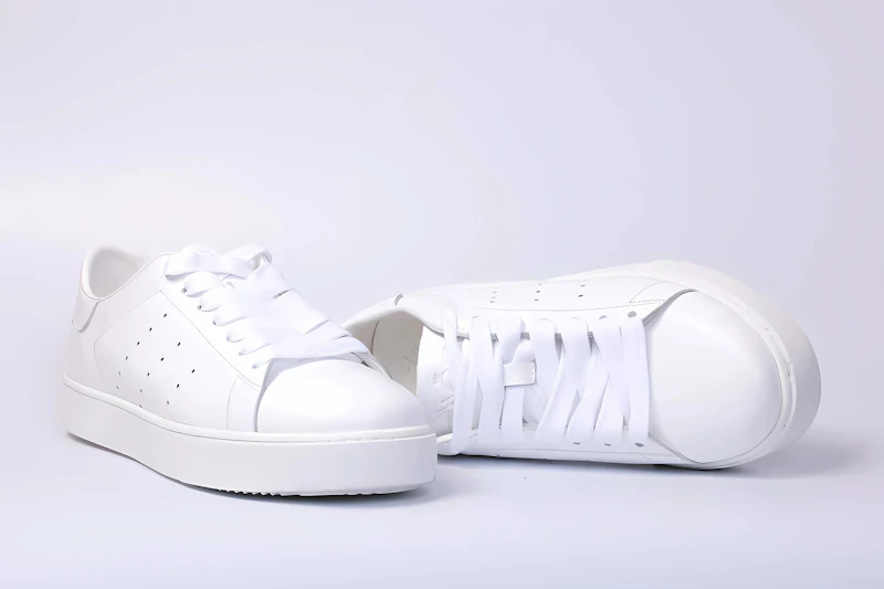 Basket en cuir blanc