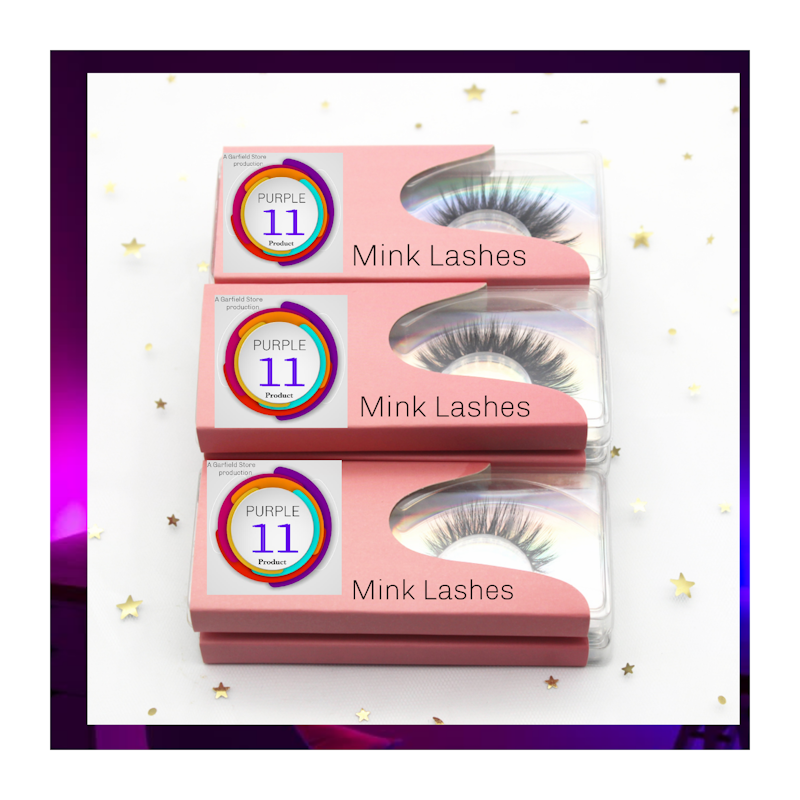 PURPLE 11 3D Faux Mink Eyelashes 