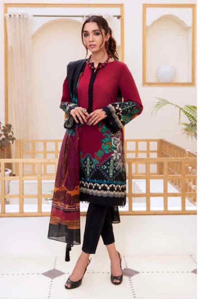 Sapphire - 3 Pc Unstitched Lawn Suit