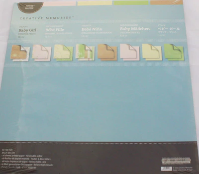 Creative Memories™ Designer Drucke "Baby Mädchen"