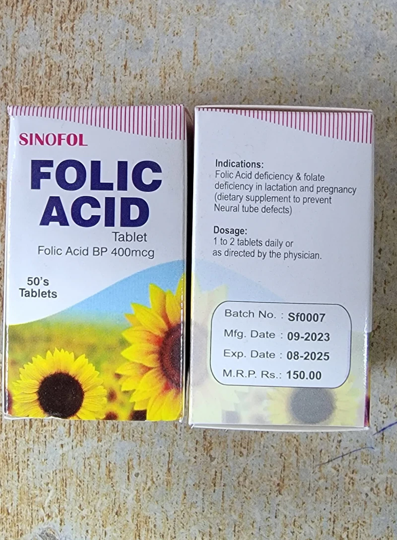 Folic Acid 400mg 50 tab 