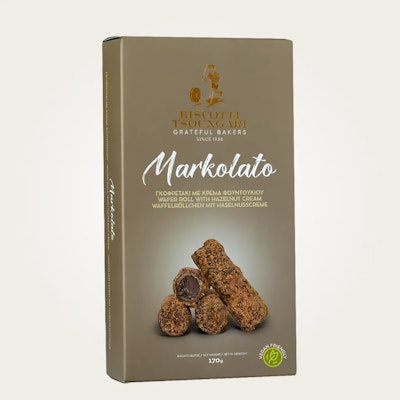 Markolato Waffelröllchen mit Haselnusscreme 170g