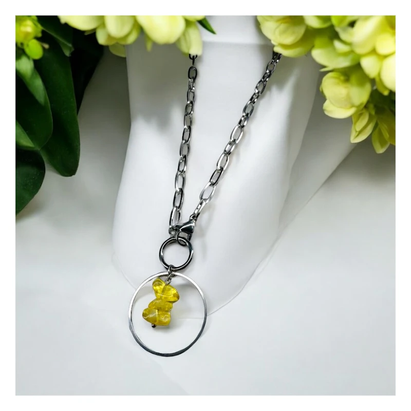 Y-Kette "Ylena" mit Citrin