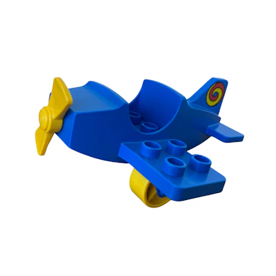 Propellerflugzeug blau