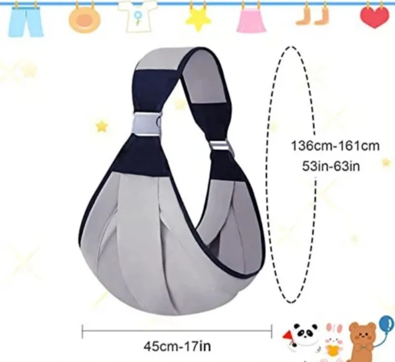 Baby sling carrier with adjustable holder 