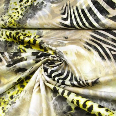 Baumwoll- Voile Animal Print