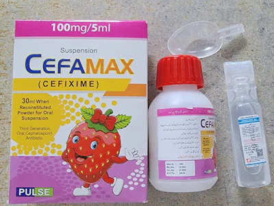 Cefamax 100mg/5ml (Cefixime)