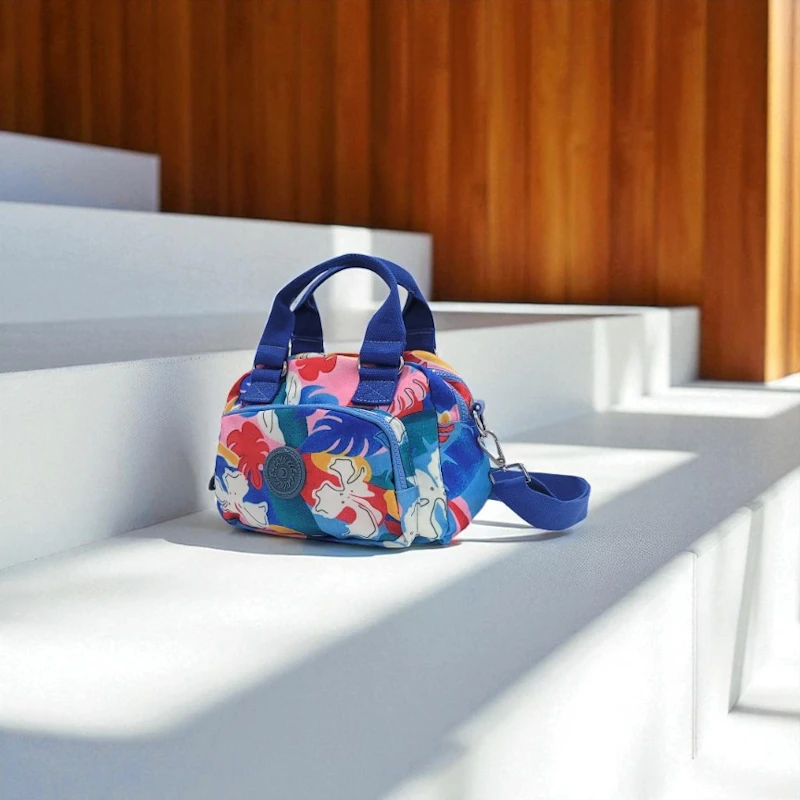 CRINKLE Printed Mini Tote Hand Bag