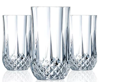 Longchamp 12 oz. Highball Crystal Glass (Set of 4)