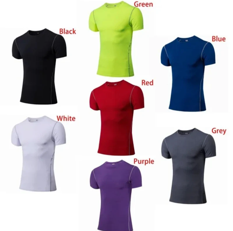 Men fitness compression t shirts