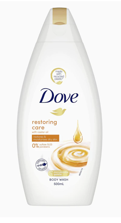 Dove Restoring Care Bodywash with castor oil 500