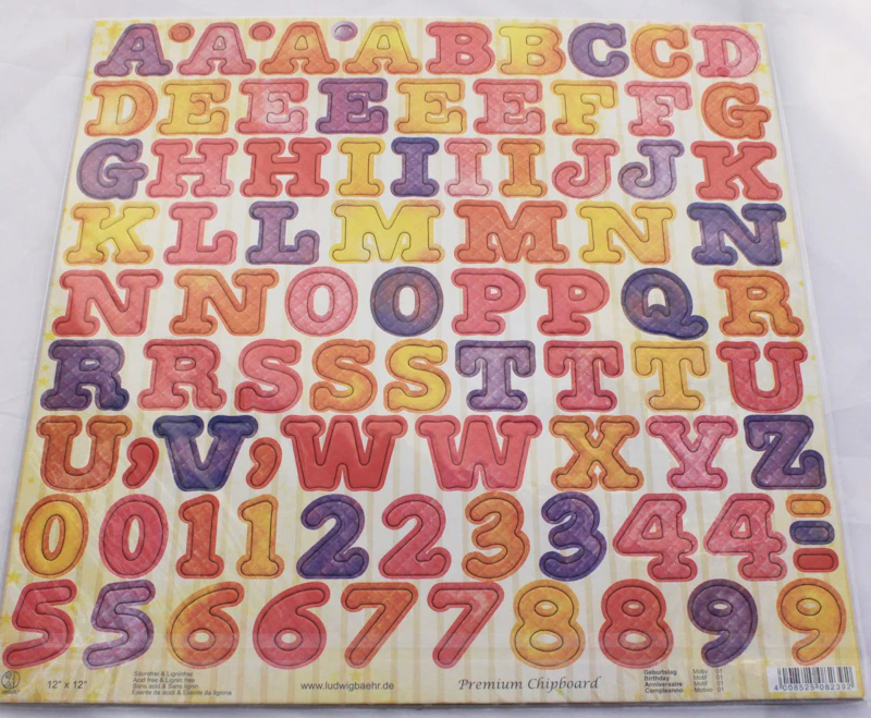 Premium Chipboard "Geburtstag"