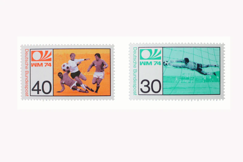 Robbert´s Briefmarken Deutschland MiNr. 811-812 Fußball Weltmeisterschaft, 1974, postfrisch