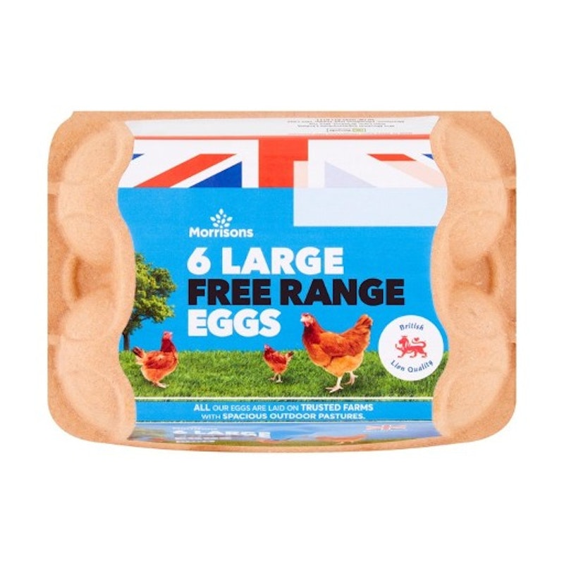 Morrisons Large Free Range Eggs 6 per pack