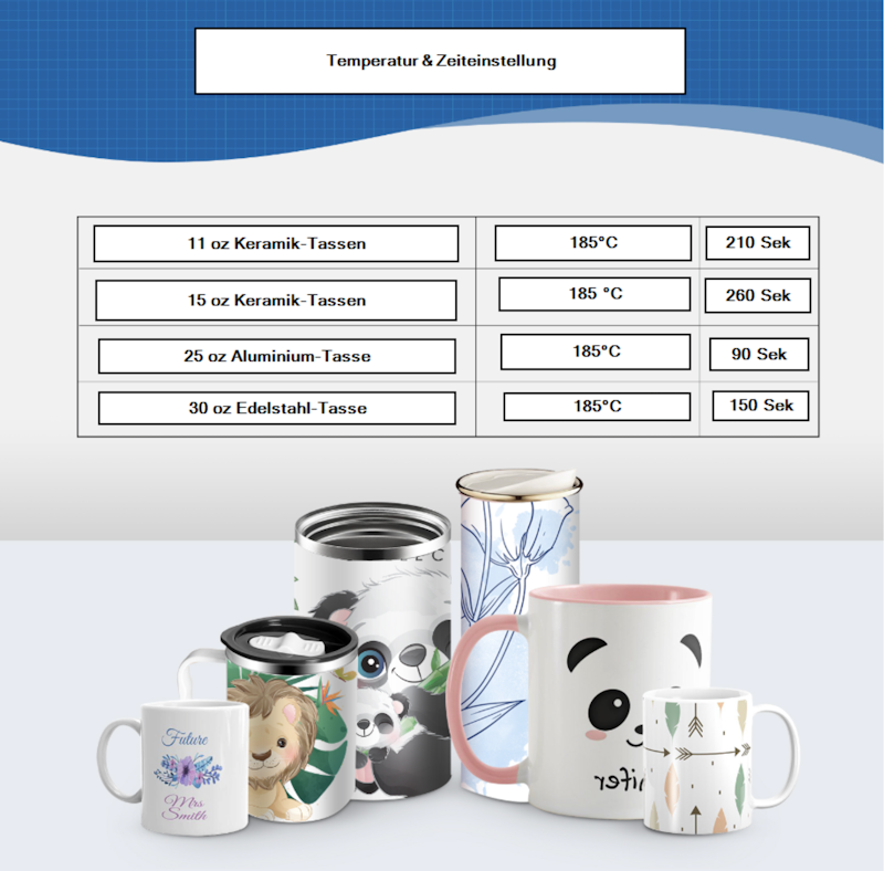 VEVOR Tassenpresse 11-30oz Mug Transferpresse Hitzepresse Tasse Bedrucken