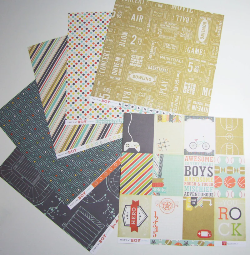 Scrapbook - Set "That´s my Boy"