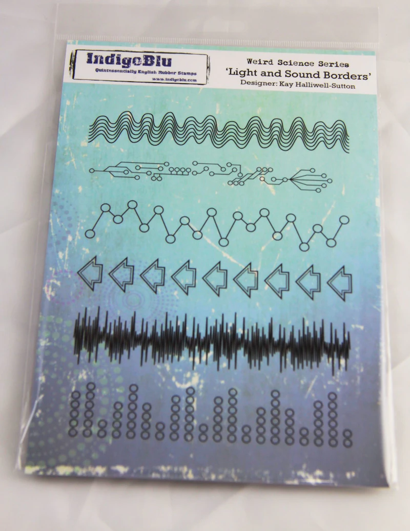 Indigo Blu A5 Stempelset "Light and Sound Borders"