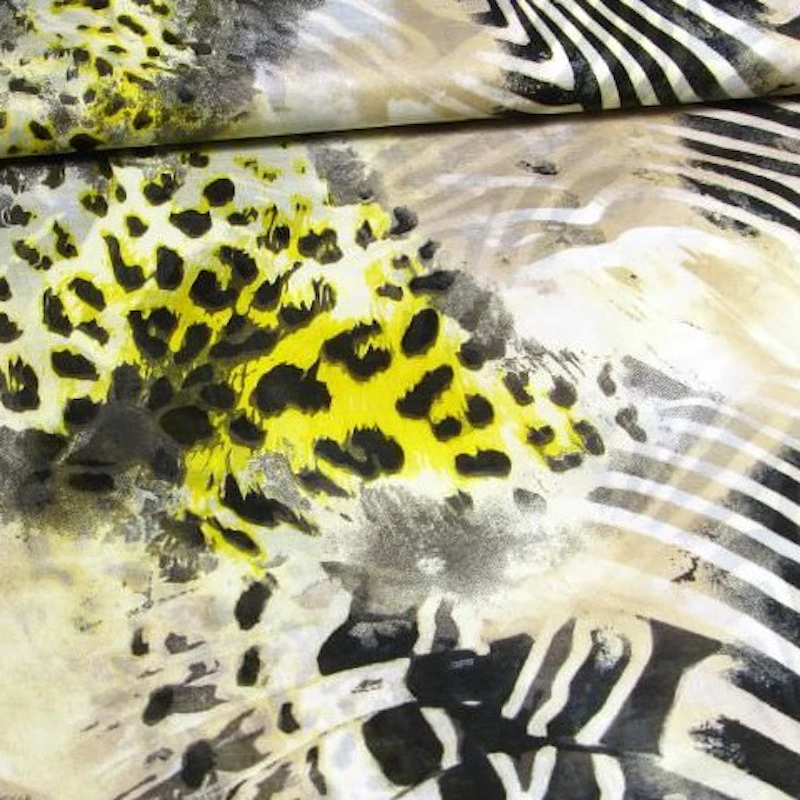 Baumwoll- Voile Animal Print