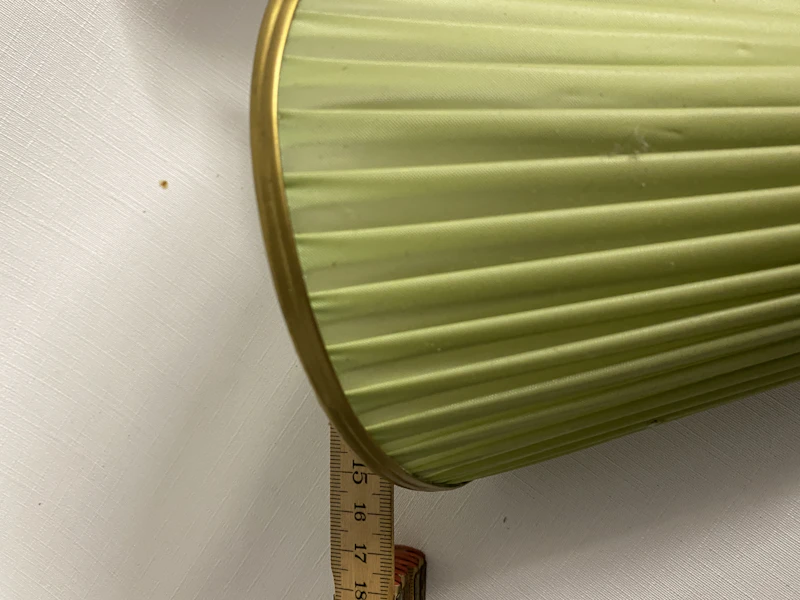 True vintage grüne Stoff Wandlampen