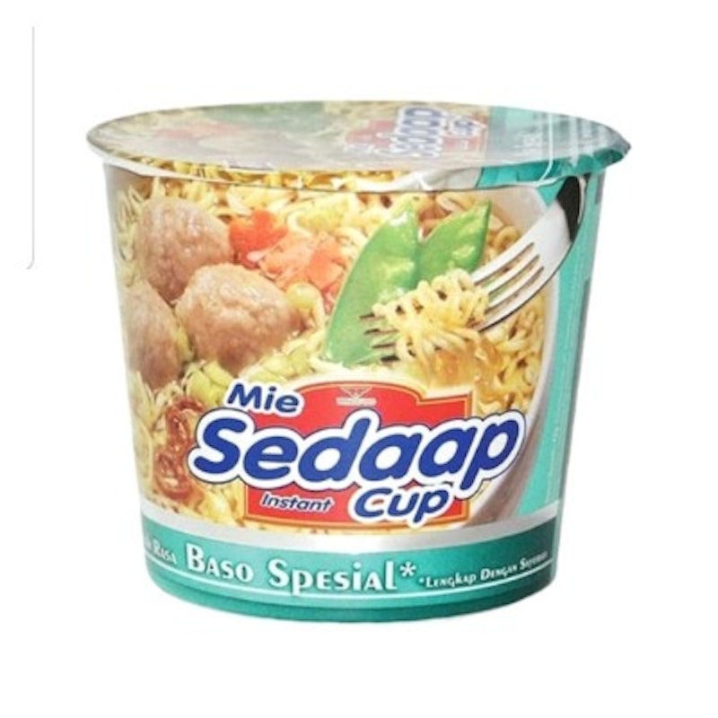 Mie sedaap cup kuah baso special (Indomarket)