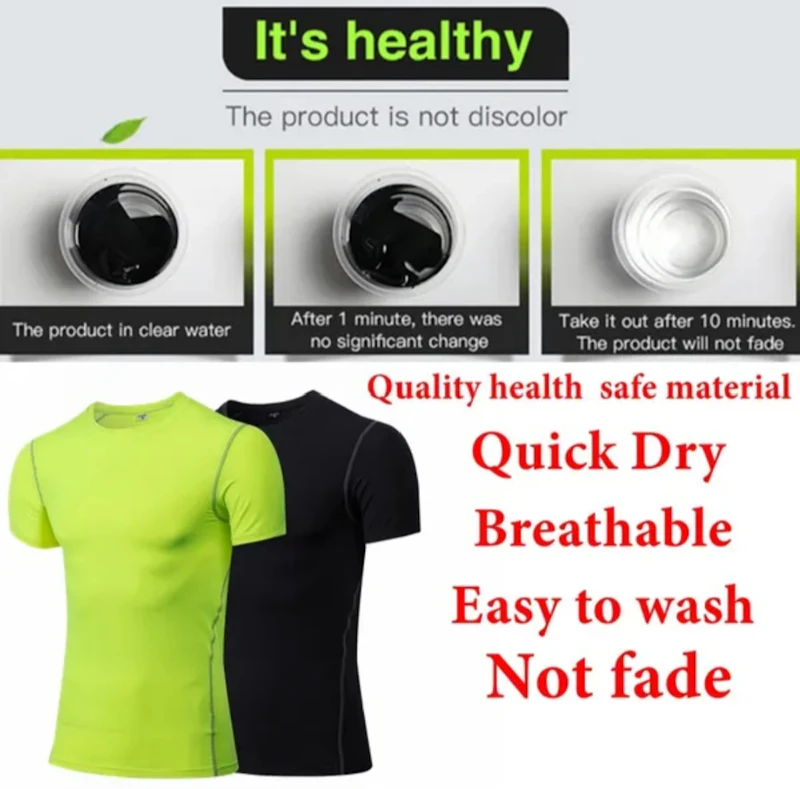 Men fitness compression t shirts