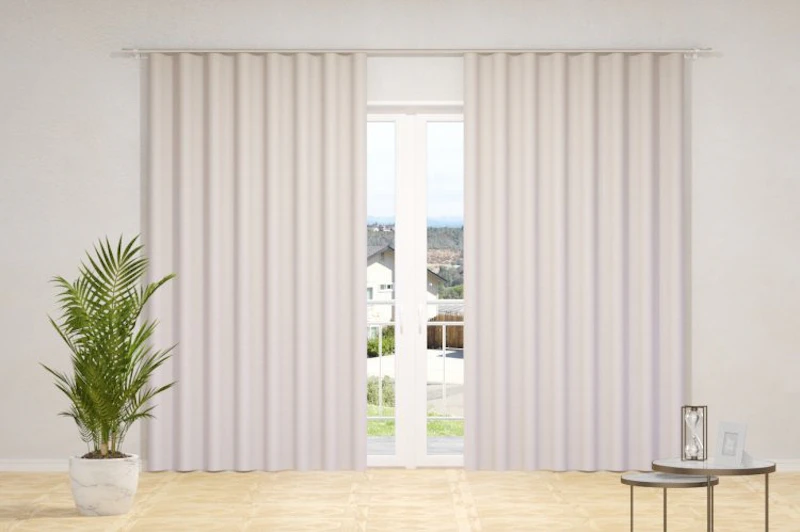 Curtain fabrics - SUNOUT, (back side of fabrics woven in white color), in 85 colors, width - 1,50 m.)