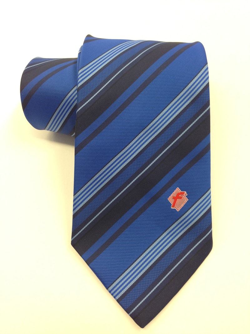 f-Marken Krawatte blau