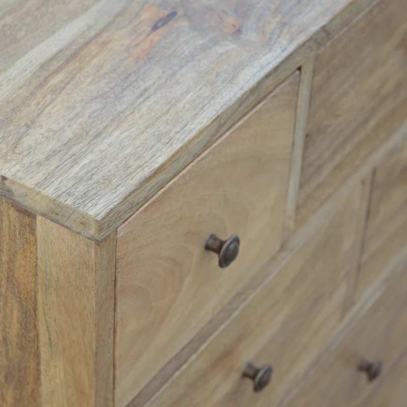 Nordic Style Wood Chest, 9 Multi-Drawers 