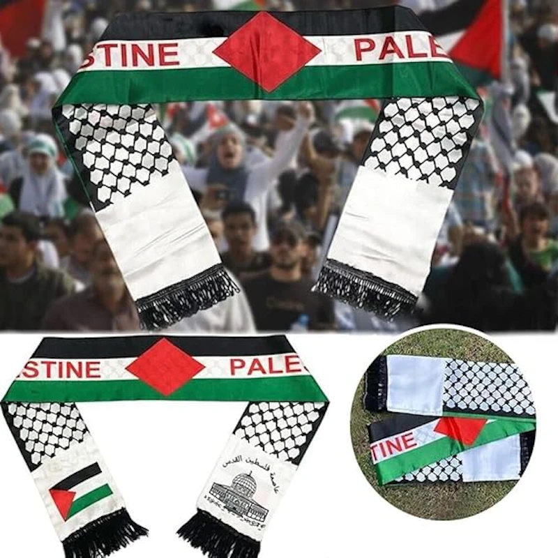 5 pcs Palestinian flag shawl scarf douple sided bandana