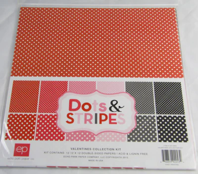 Dots & Stripes Scrapbook-Set "Valentines"