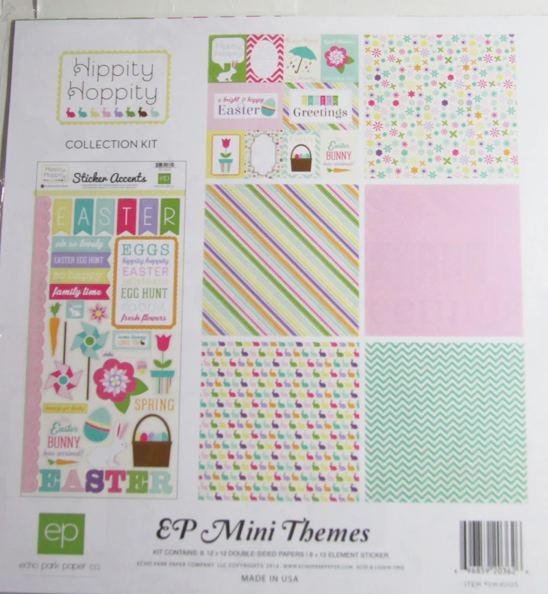 Mini Scrapbook-Set "Hippity Hoppity", Ostern