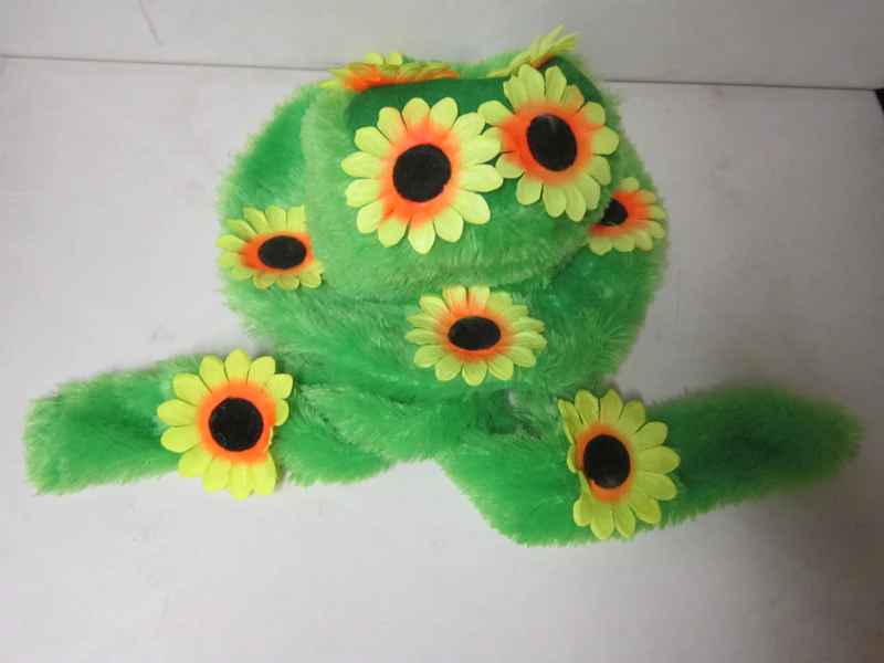 Blumen-Hippie mit Schal