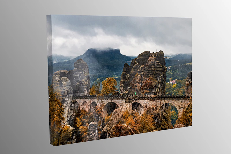 Die Basteibrücke zum Herbstanfang 