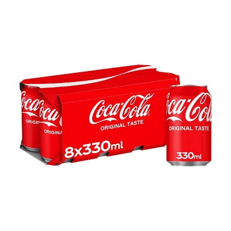 Coca-Cola Original Taste Cans 8 x 330ml