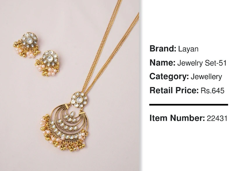 Golden Jewellery Set 
