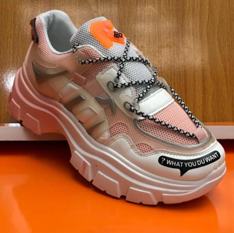 White and pink Sneakers